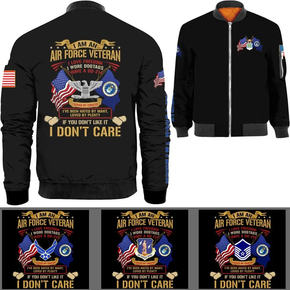 I Am A Veteran Bomber Jacket