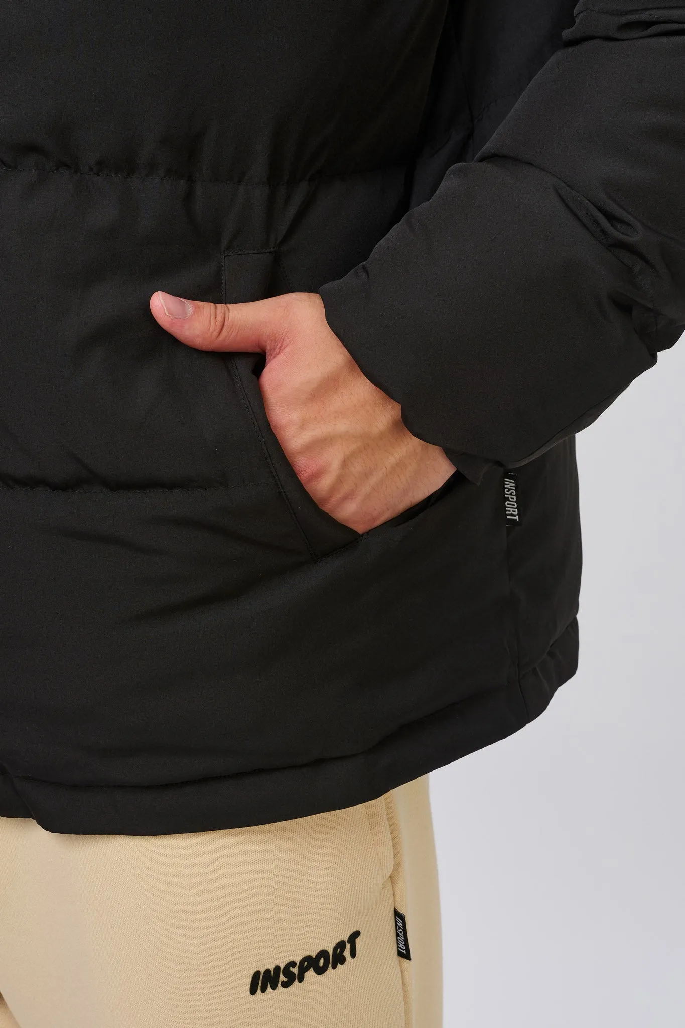 INS PUFFER JACKET BLK-M-W25