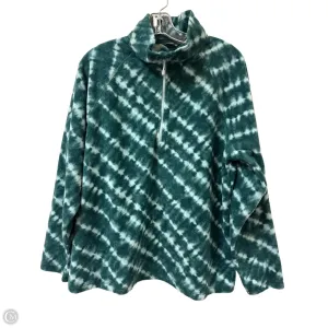 Jacket Fleece By Eddie Bauer In Teal, Size: Xl