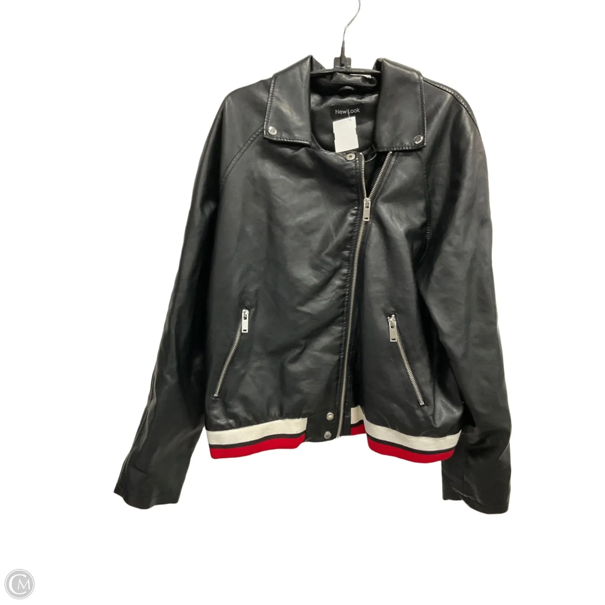 Jacket Moto By New Look In Black, Size: Xl