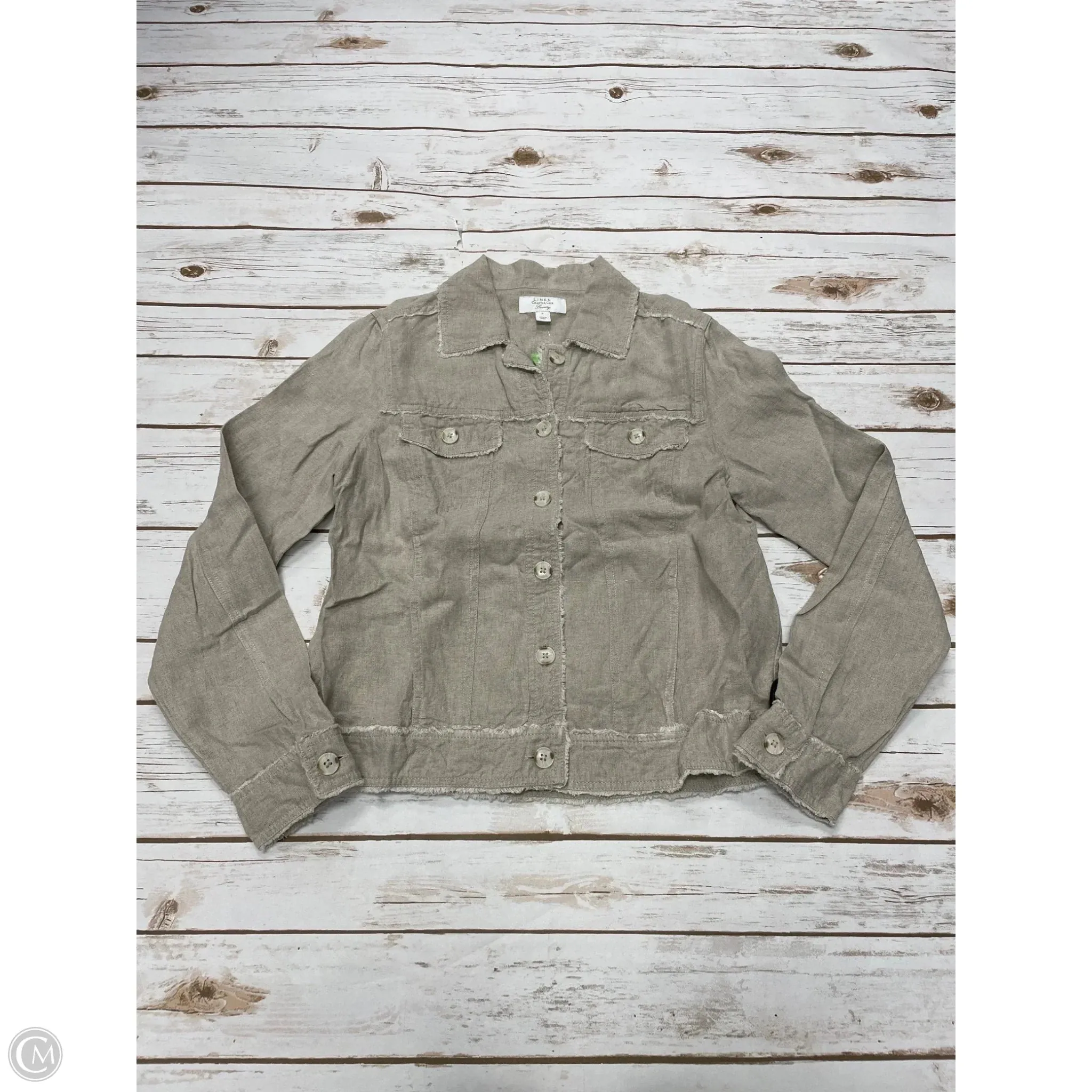 Jacket Other By Charter Club In Tan, Size: S