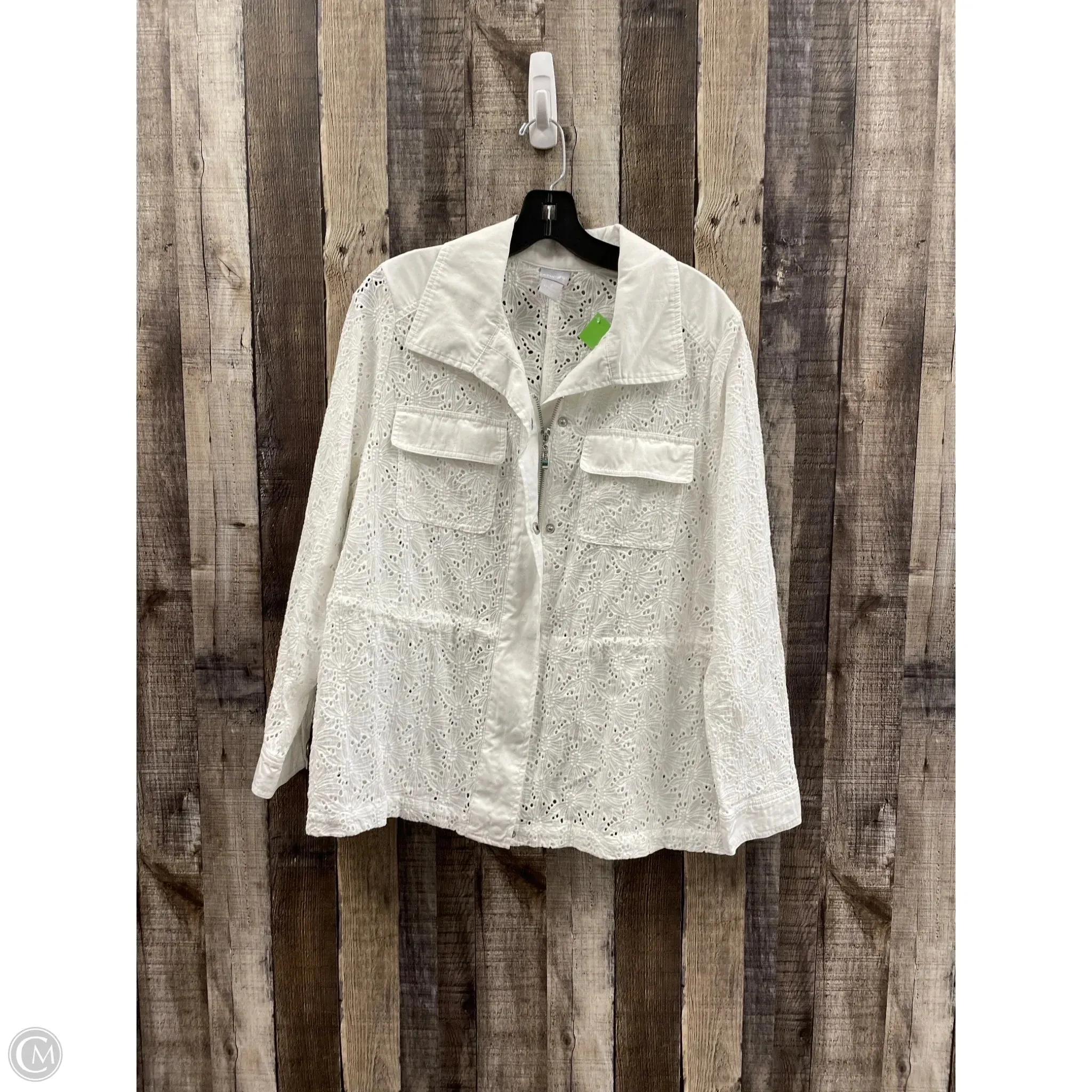 Jacket Other By Chicos In White, Size: L