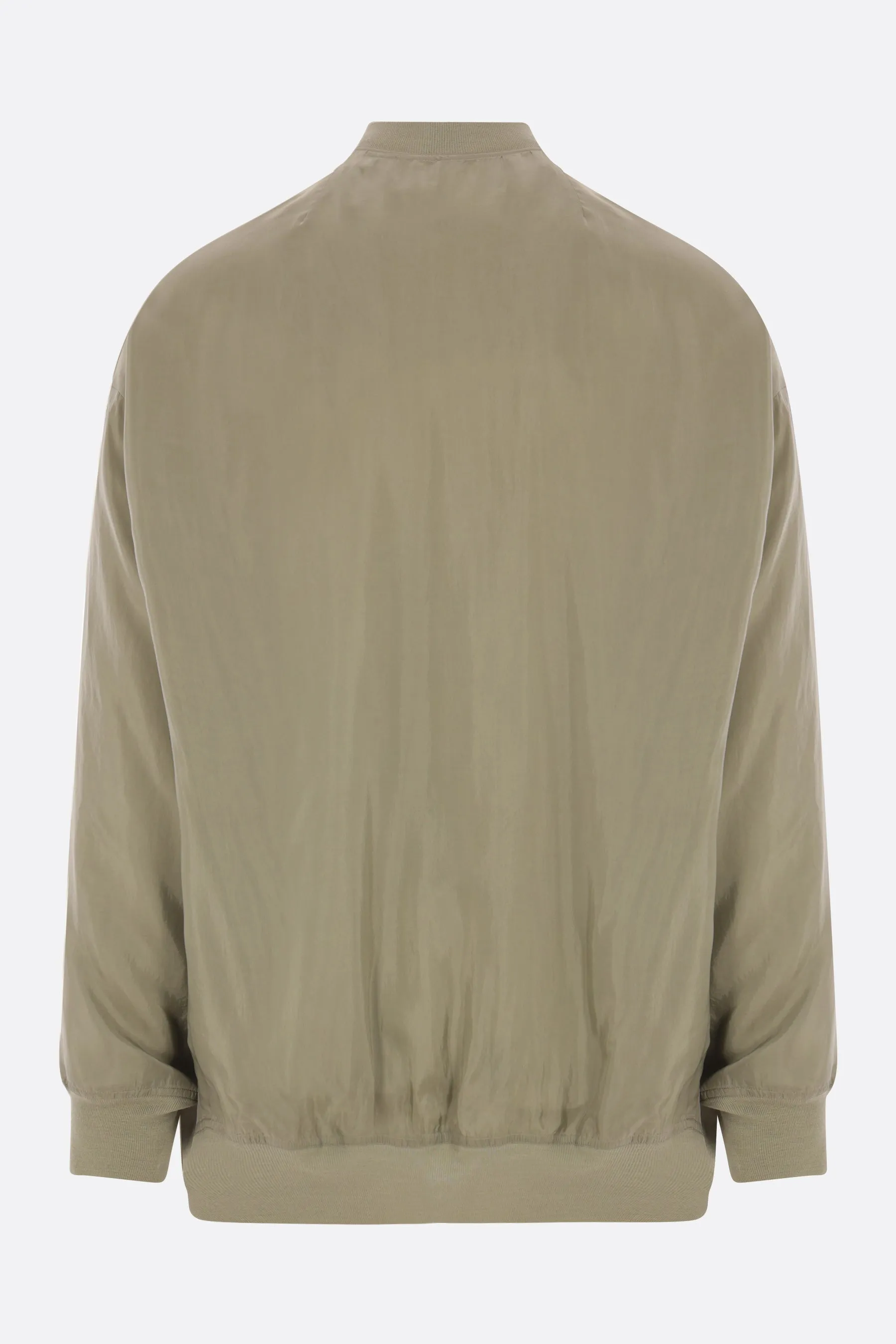 Jumbo Flight oversize bomber jacket in cupro