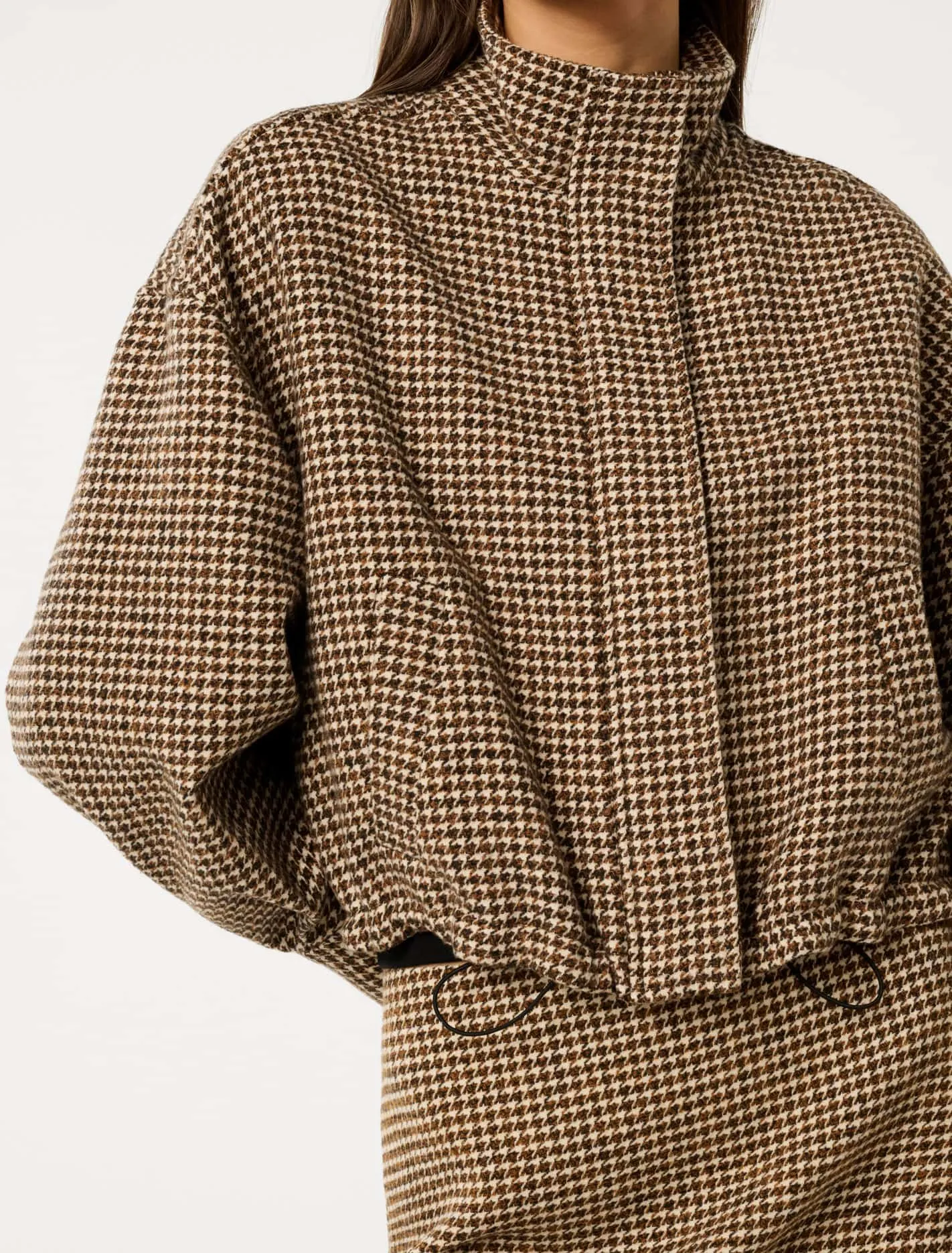 Kaia Check Crop Jacket