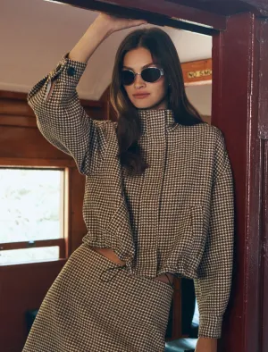 Kaia Check Crop Jacket