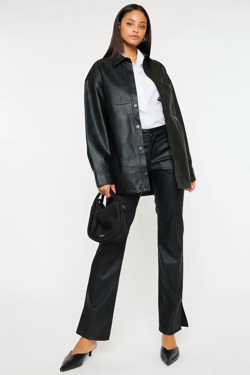 Margo Faux Leather Oversized Jacket