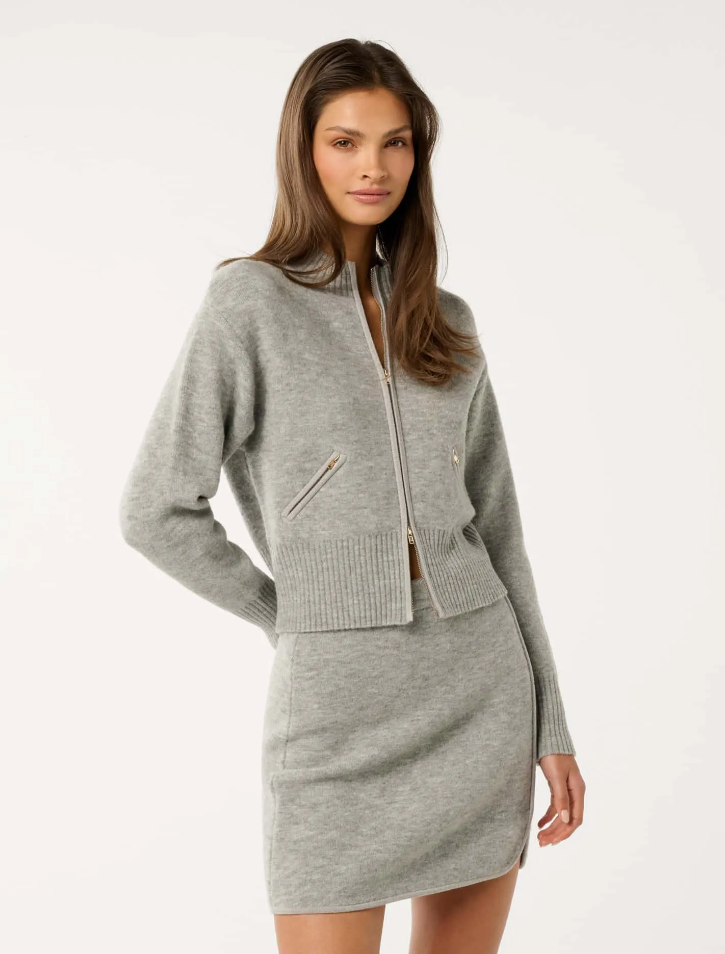 Mariella Knitted Bomber Jacket