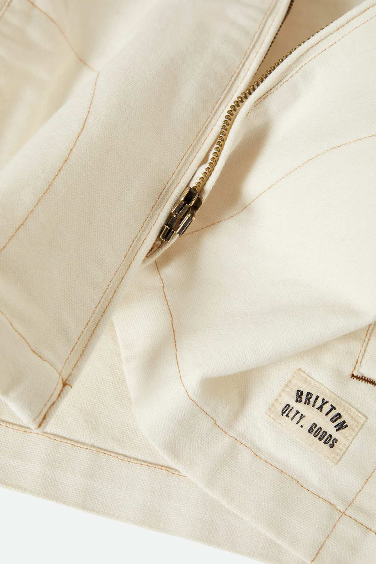 Mechanics Women's Garage Zip Jacket - Egret White