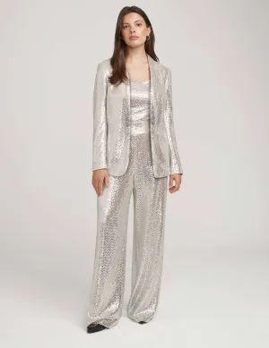 Metallic Heatset Knit Cardigan Jacket- Sale