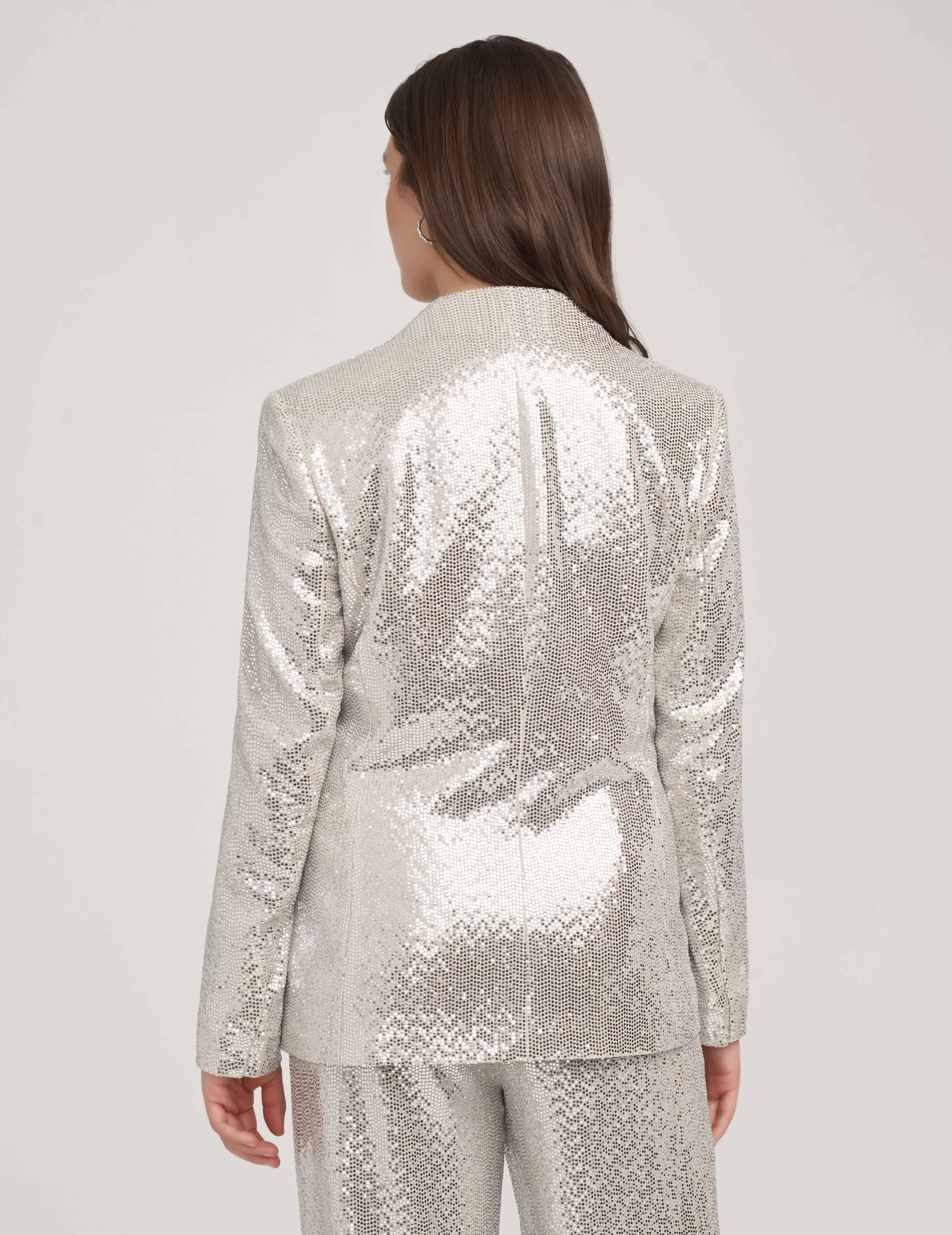 Metallic Heatset Knit Cardigan Jacket- Sale