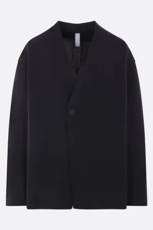 Milan rib collarless jacket