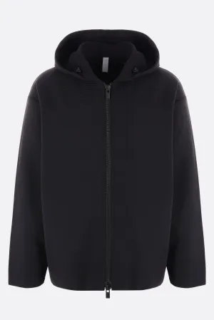 Milan rib knit full-zip jacket