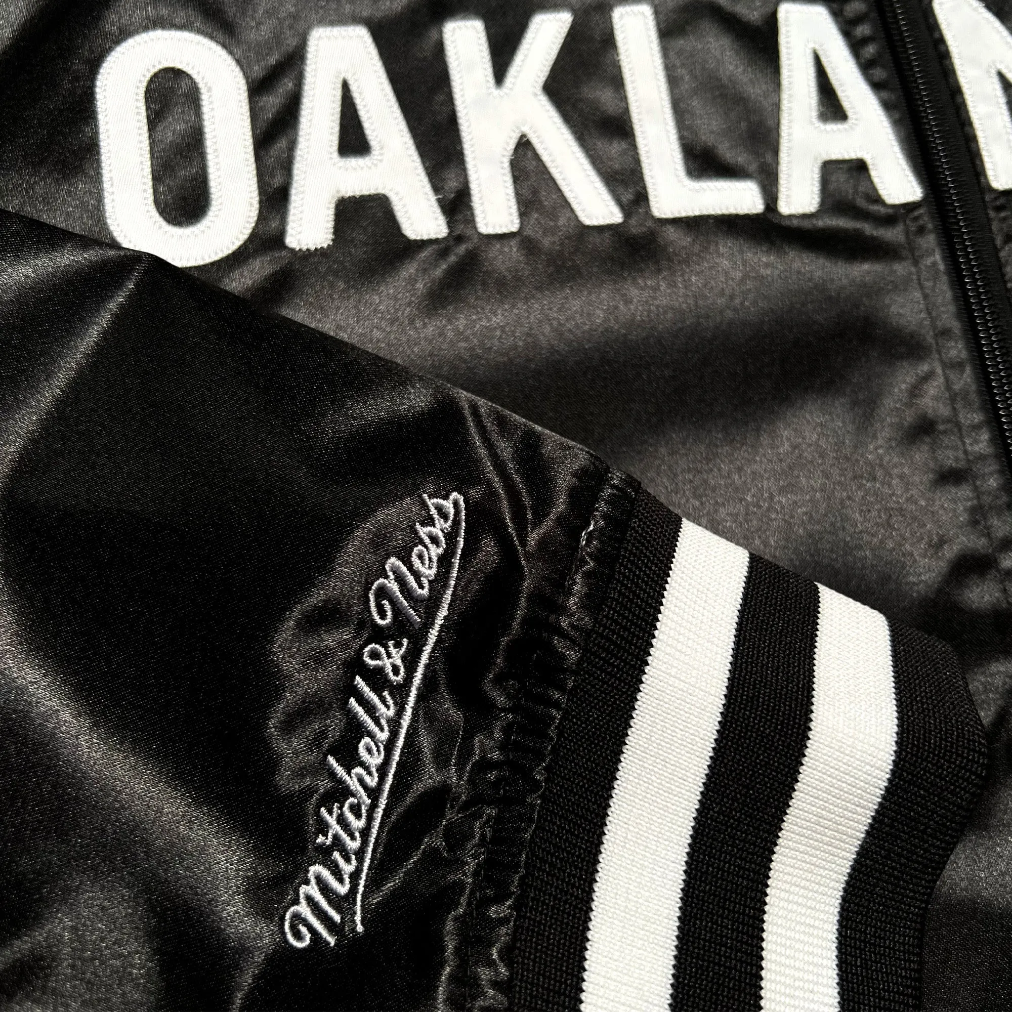 Mitchell & Ness x Oaklandish Reversible Satin Jacket