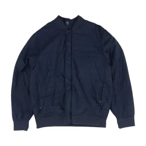 Navy Solid Bomber Jacket