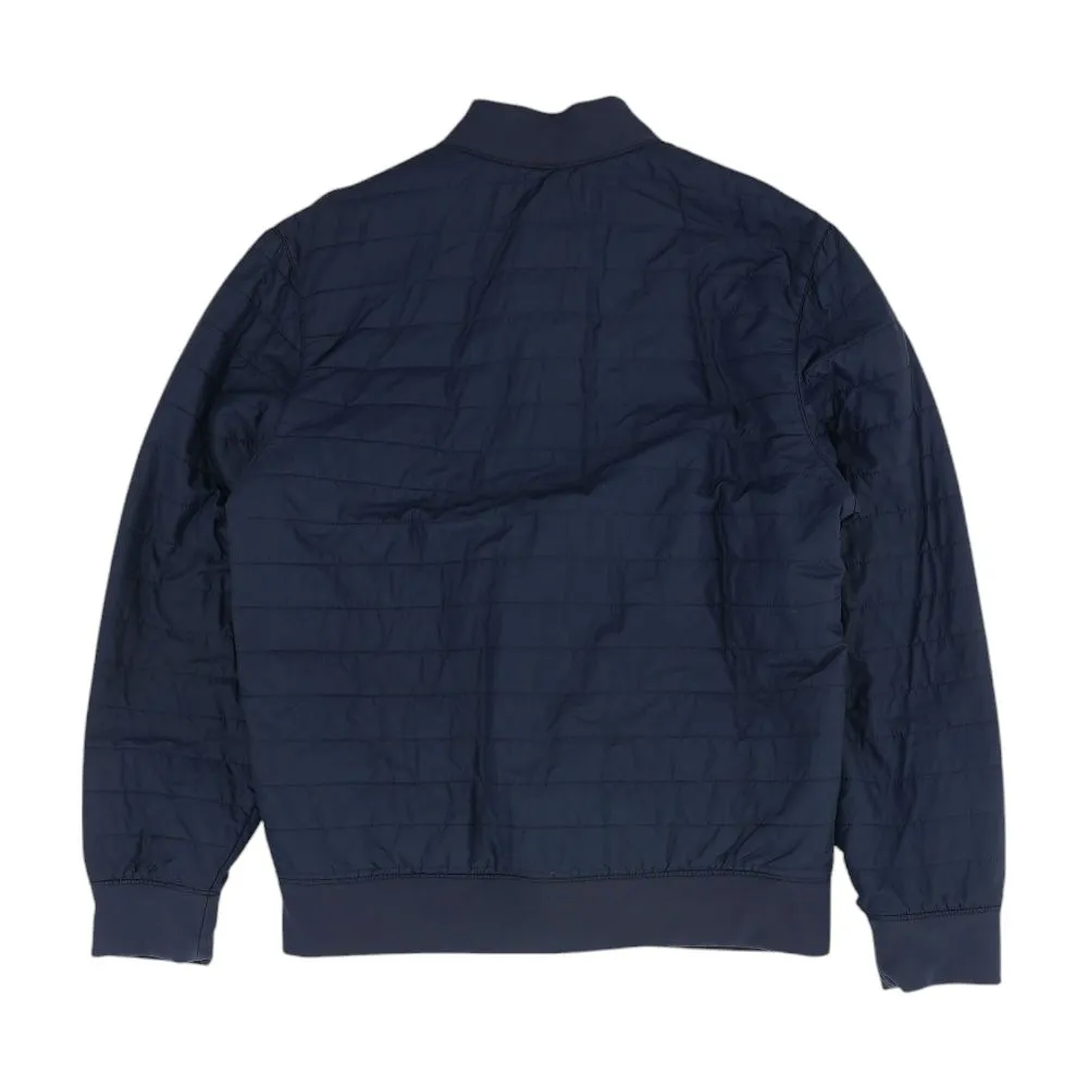 Navy Solid Bomber Jacket
