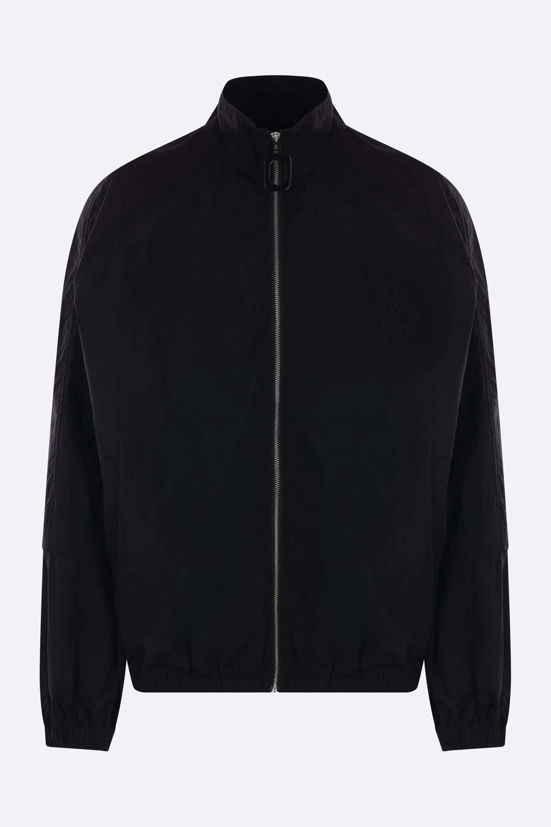 nylon bomber jacket with JWA anchor logo embroidery