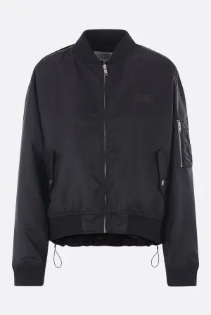 nylon deconstructed bomber jacket