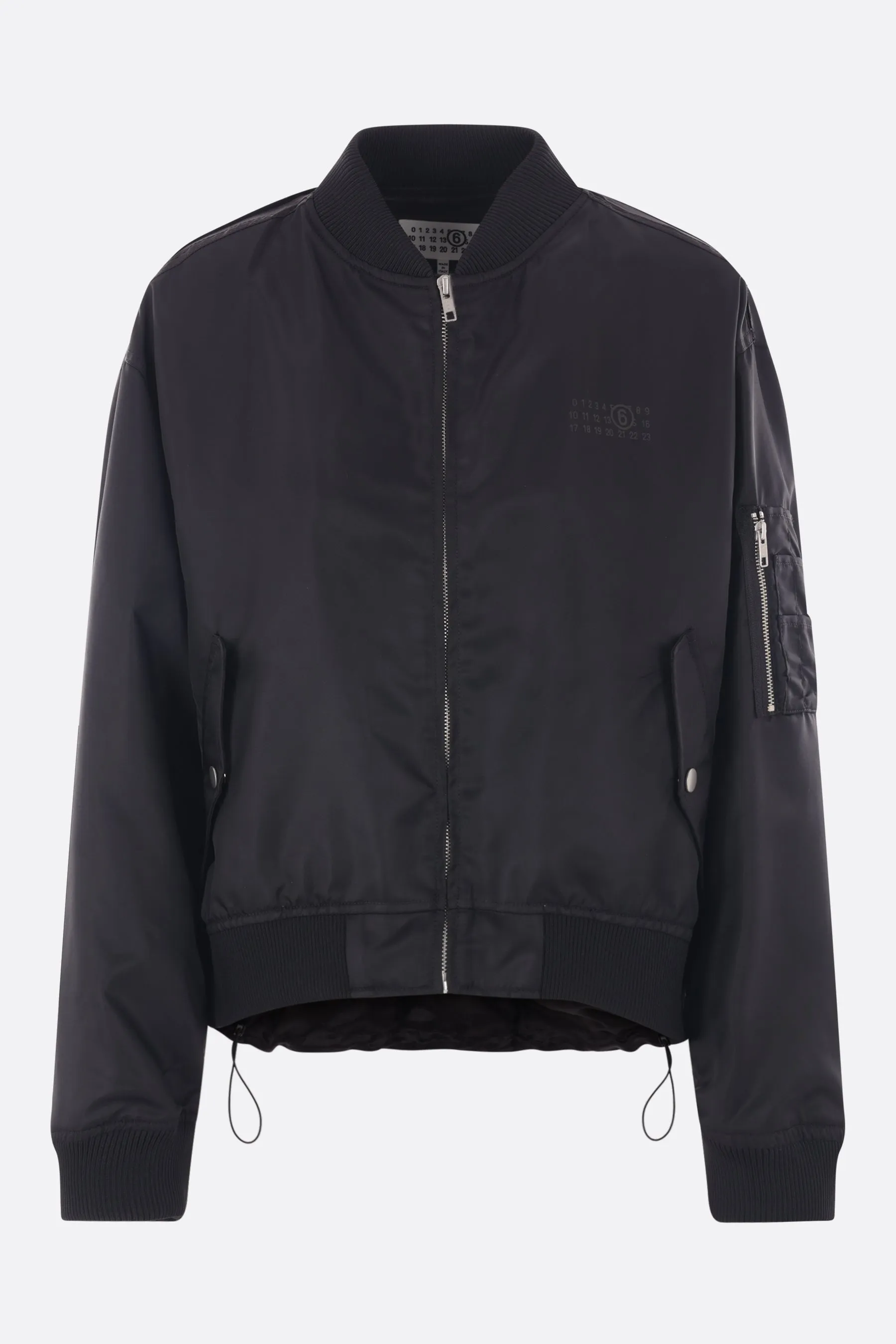 nylon deconstructed bomber jacket