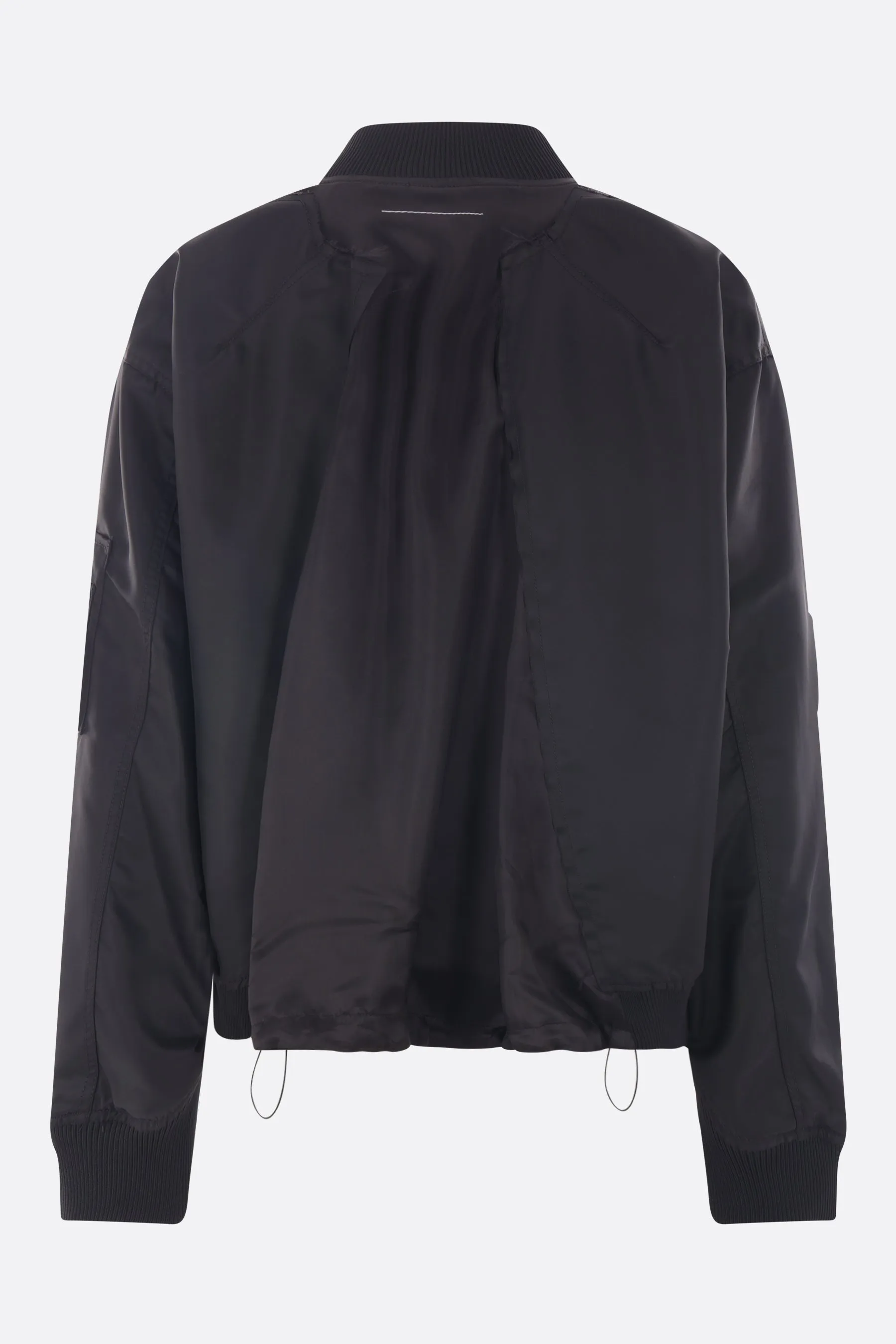 nylon deconstructed bomber jacket
