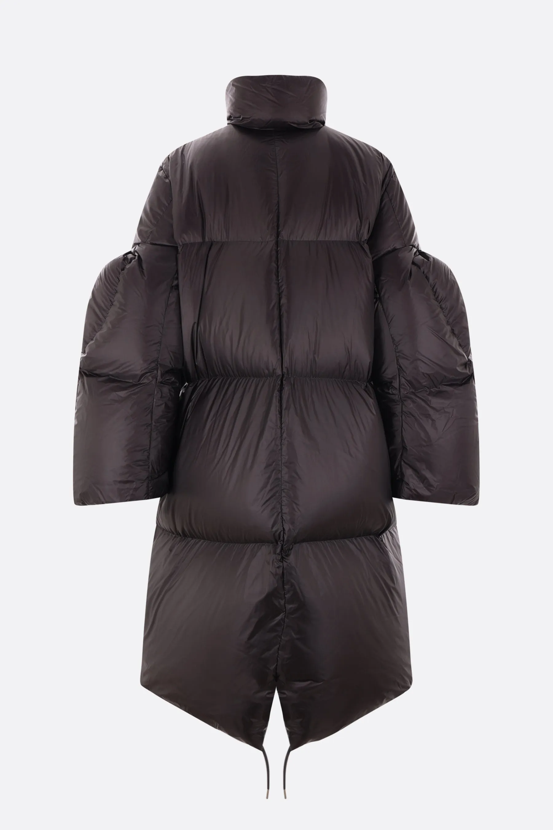 nylon long down jacket