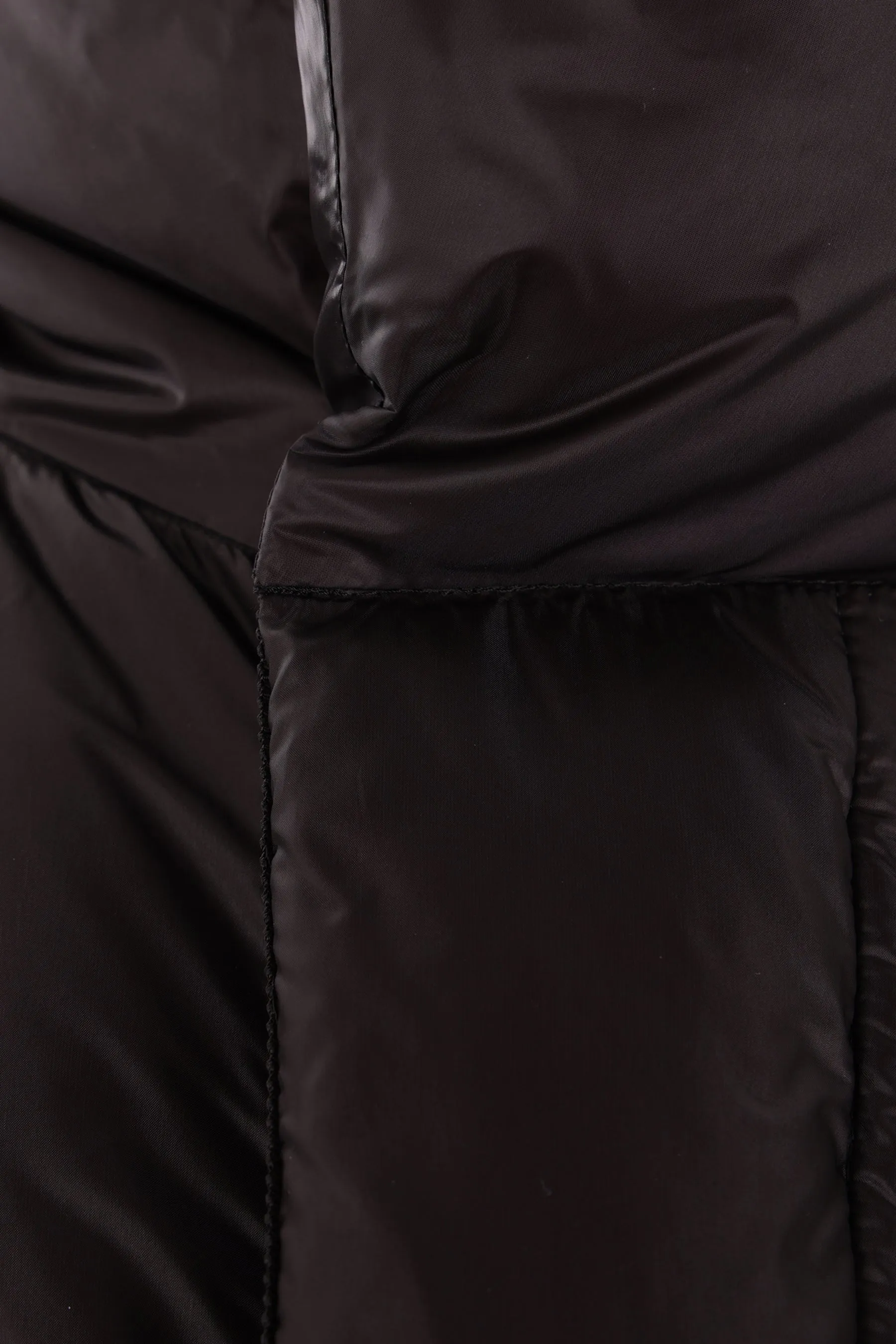 nylon long down jacket