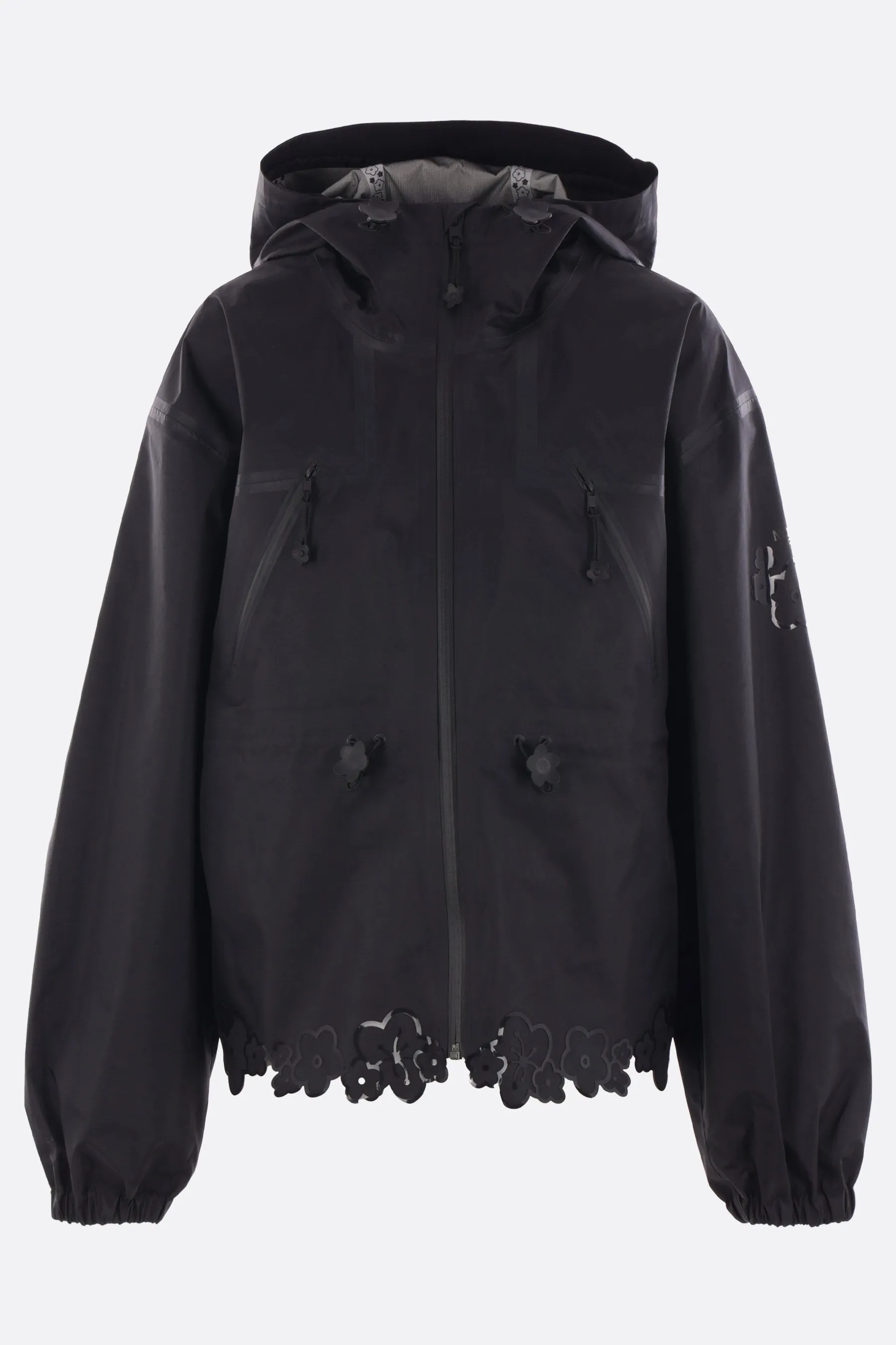 nylon mountain jacket with floral print