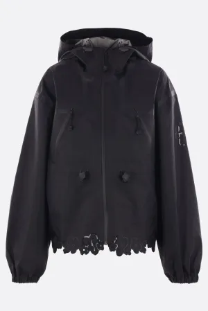 nylon mountain jacket with floral print