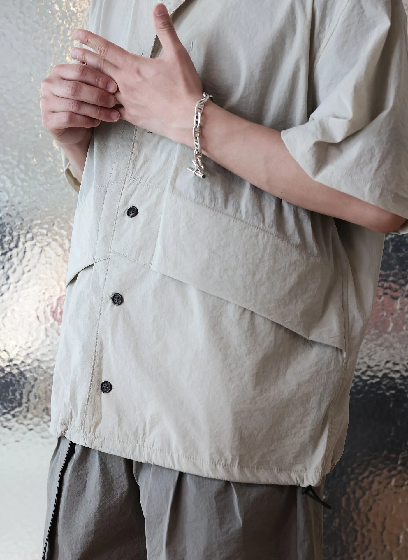 Nylon Polyester Business Pack Open Collar Shirt Jacket
