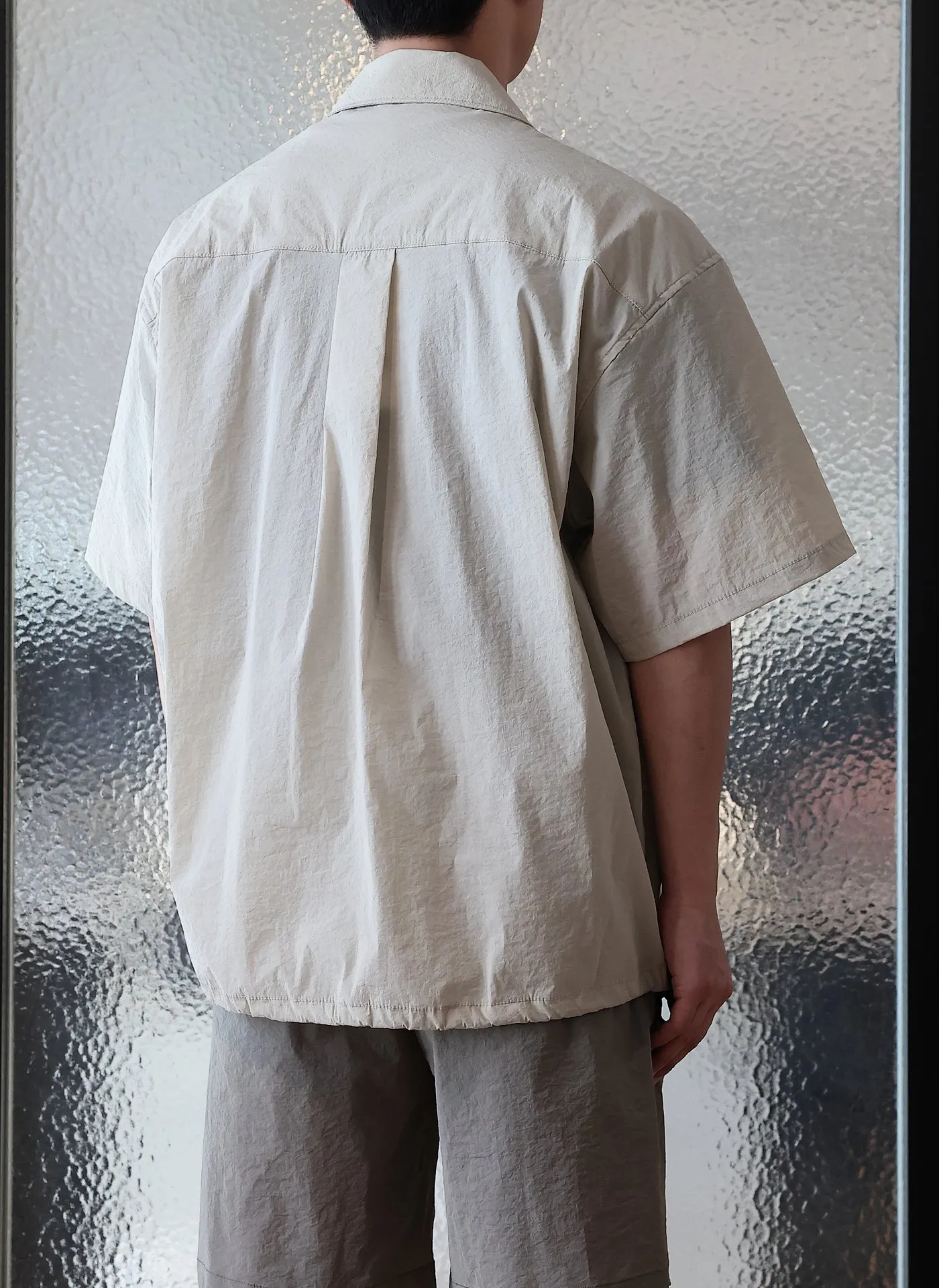 Nylon Polyester Business Pack Open Collar Shirt Jacket