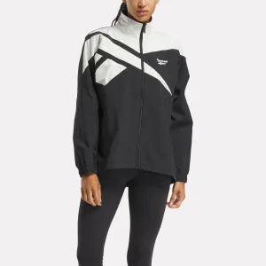 Open Hem Vector Track Jacket Night Black