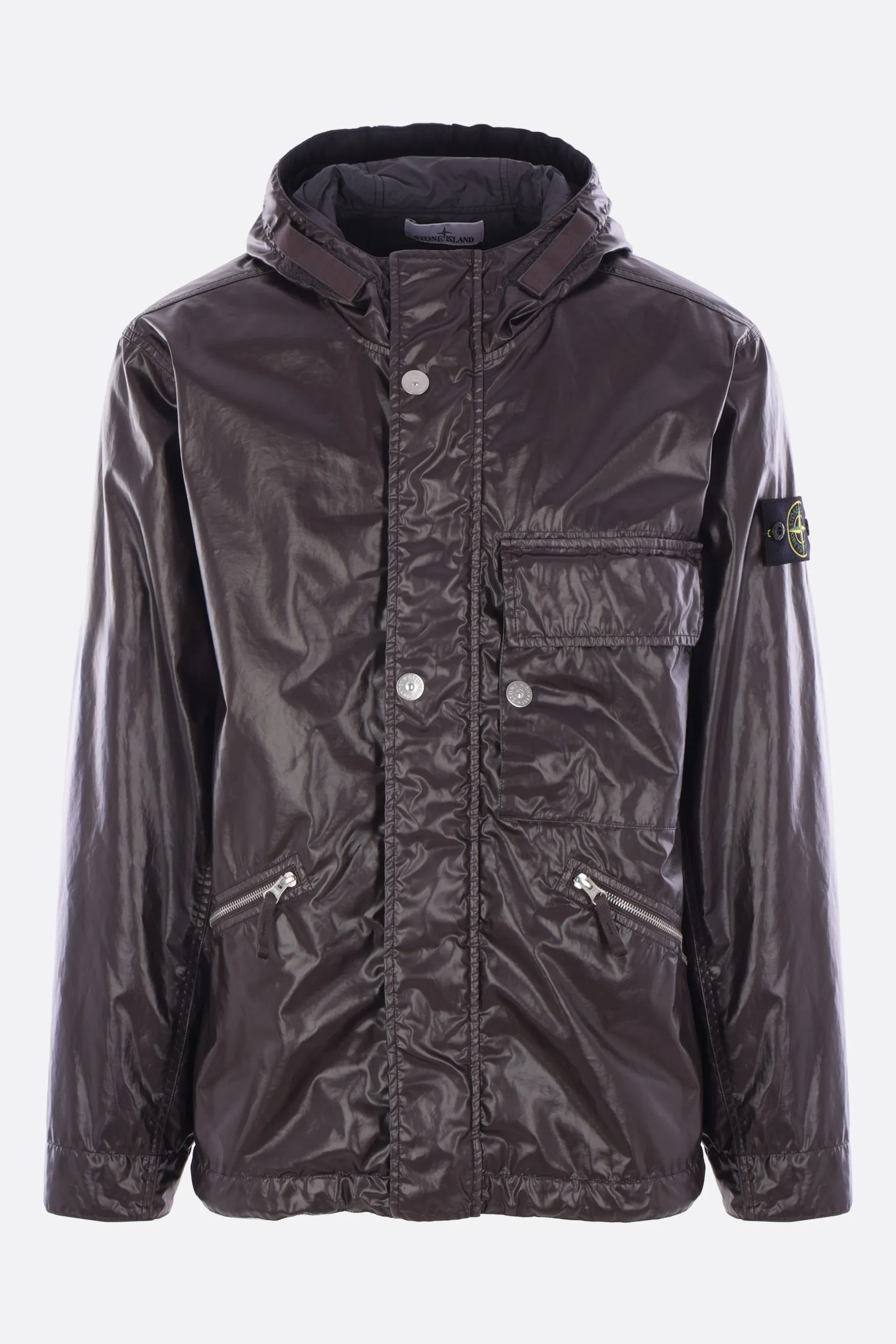padded jacket in Mussola Gommata-TC