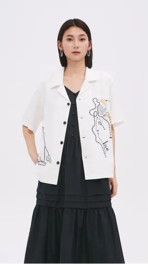 Pattern Shirt Jacket