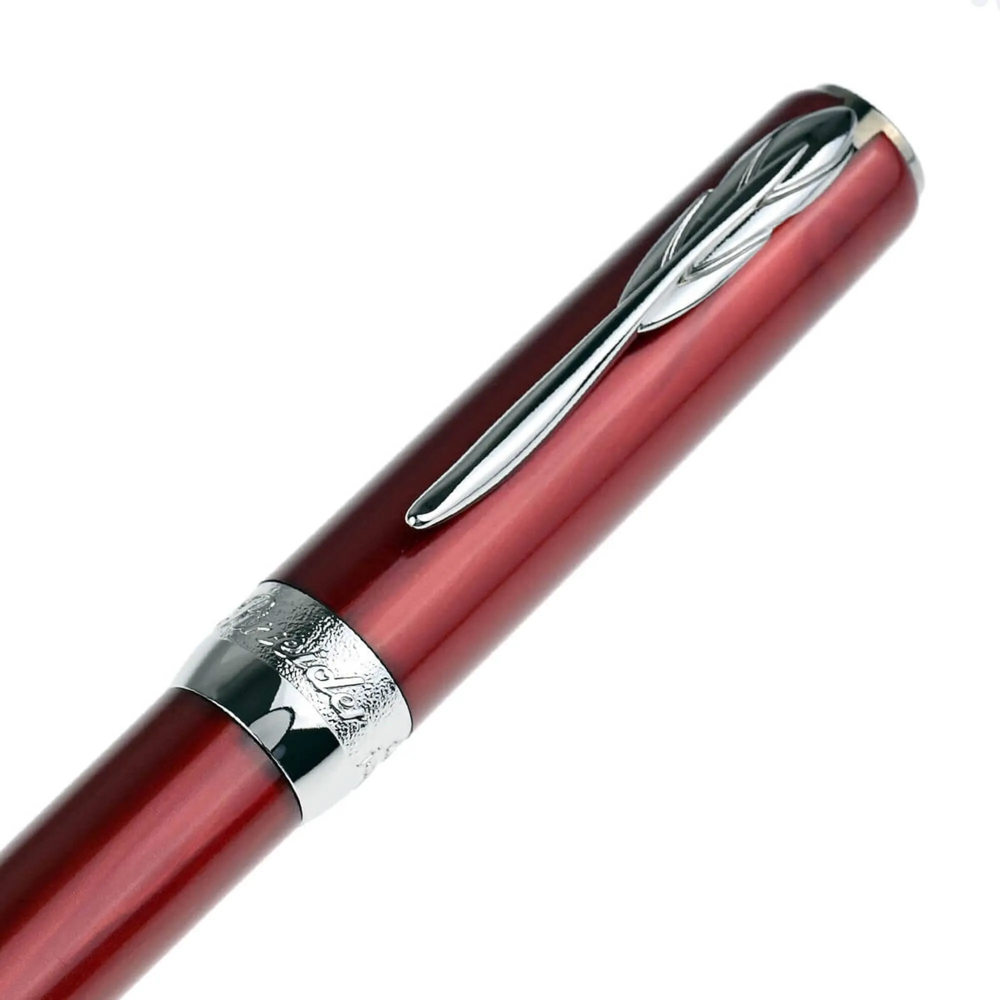 Pineider Ballpoint Pen - Full Metal Jacket MOP Resin, Army Red | SB0M0PP3103445