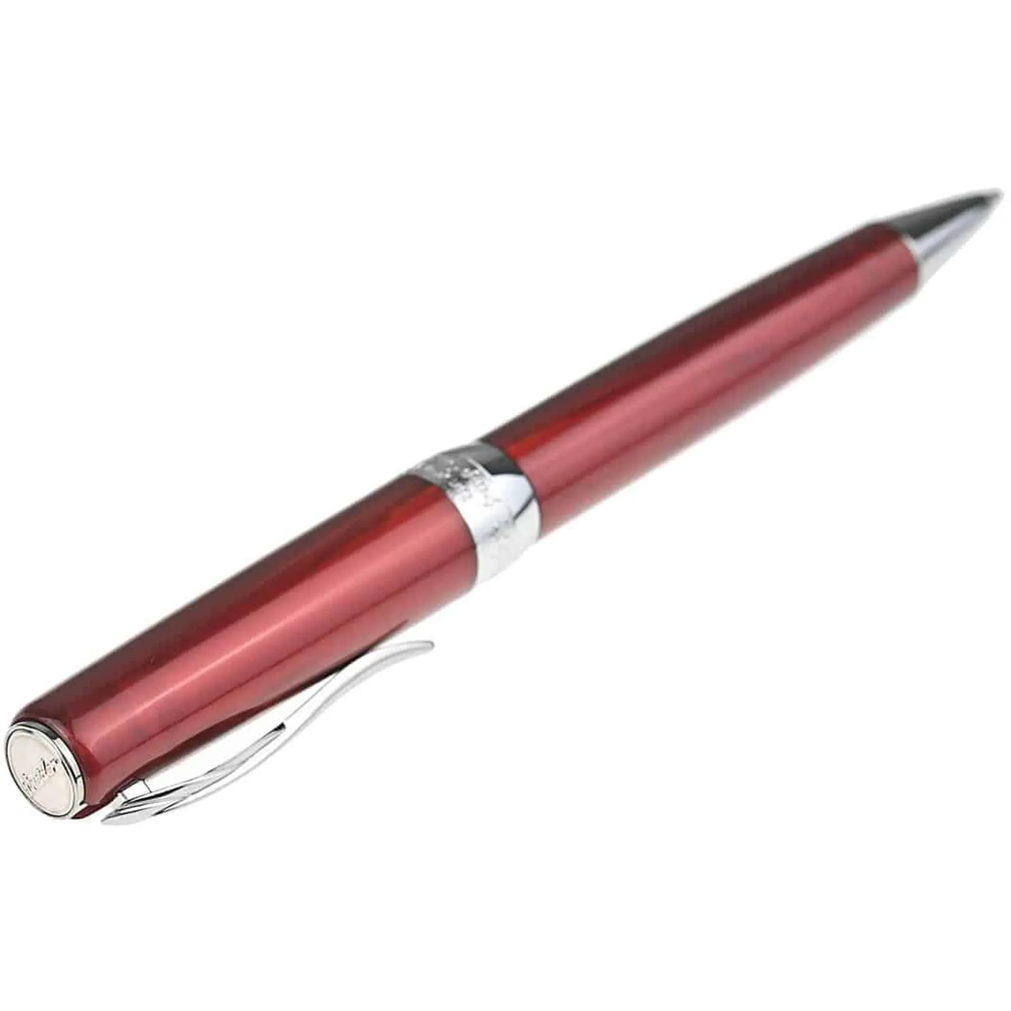 Pineider Ballpoint Pen - Full Metal Jacket MOP Resin, Army Red | SB0M0PP3103445