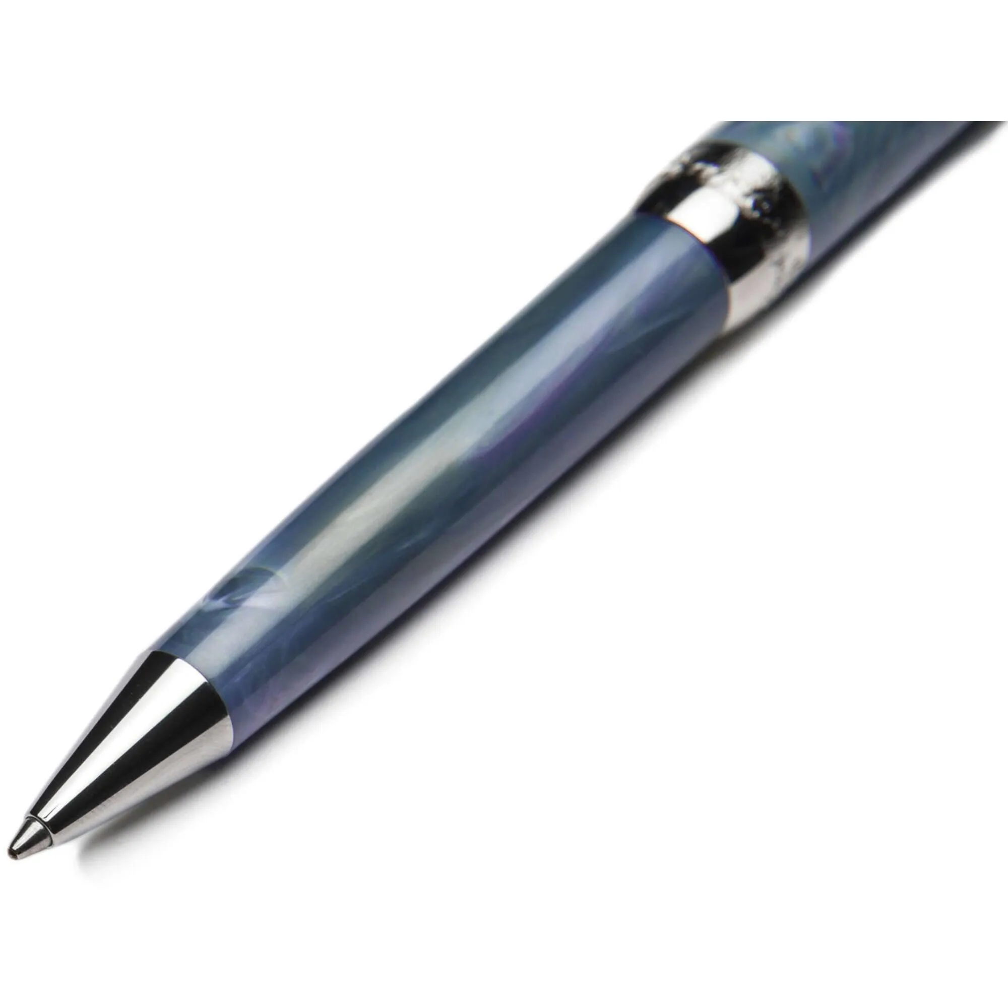 Pineider Ballpoint Pen - Full Metal Jacket MOP Resin, Sugar Paper | SB0M0PP3103444