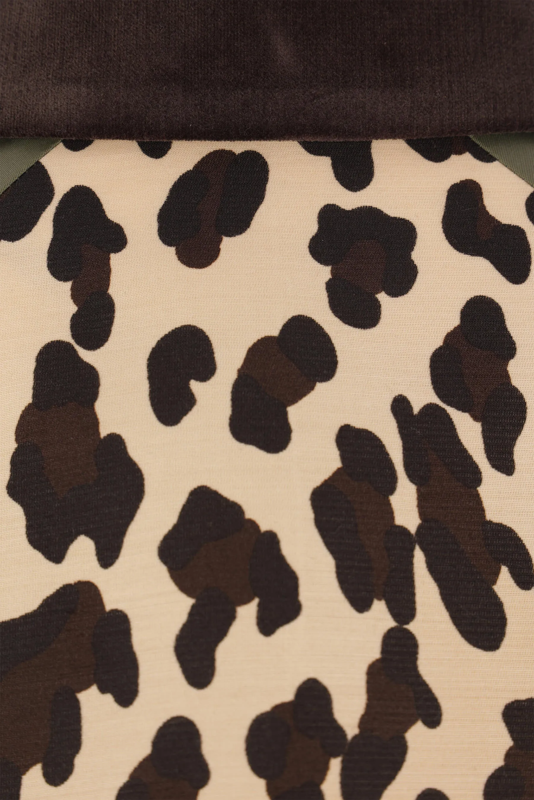 printed canvas and nylon jacket