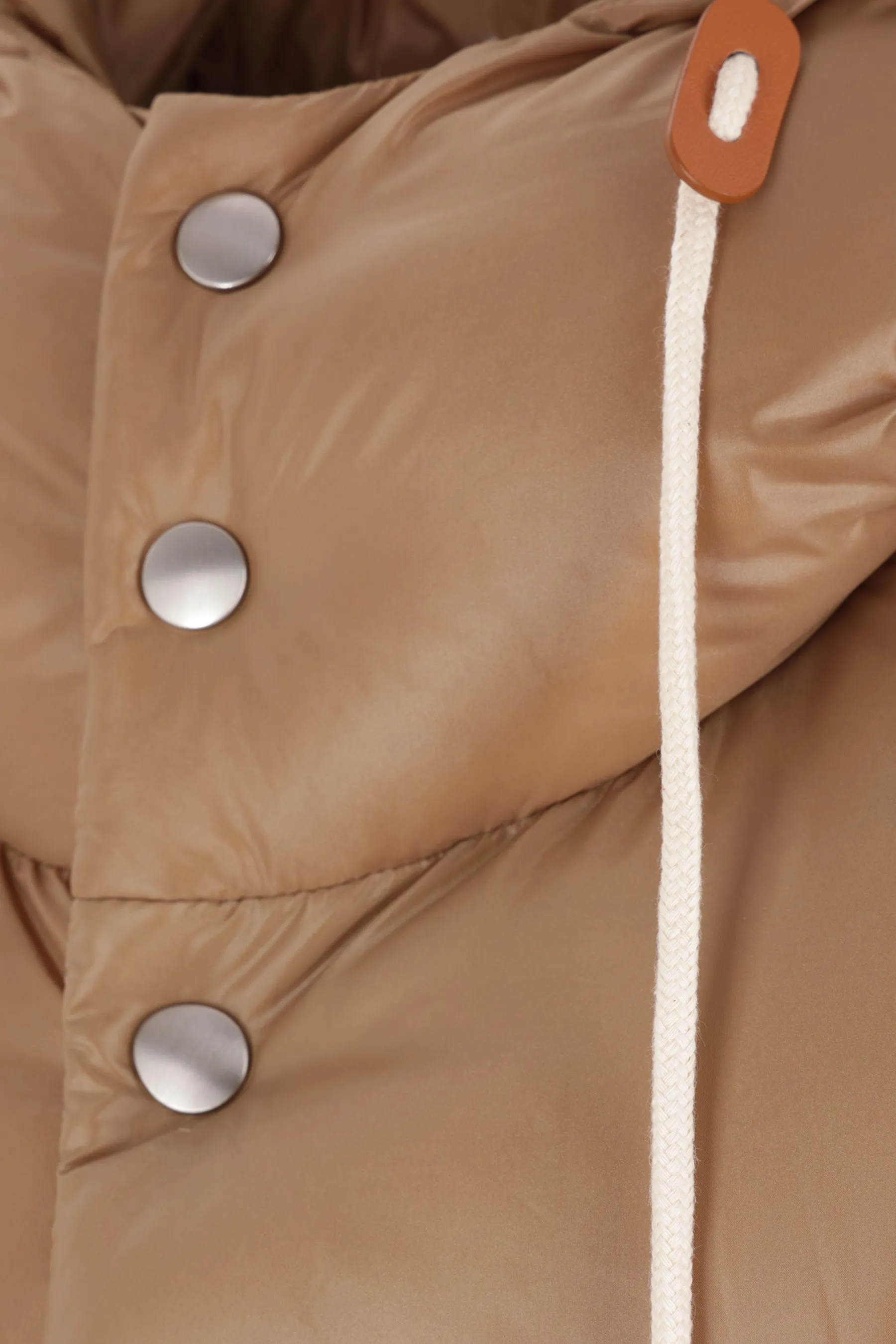 recycled nylon oversize sleeveless down jacket