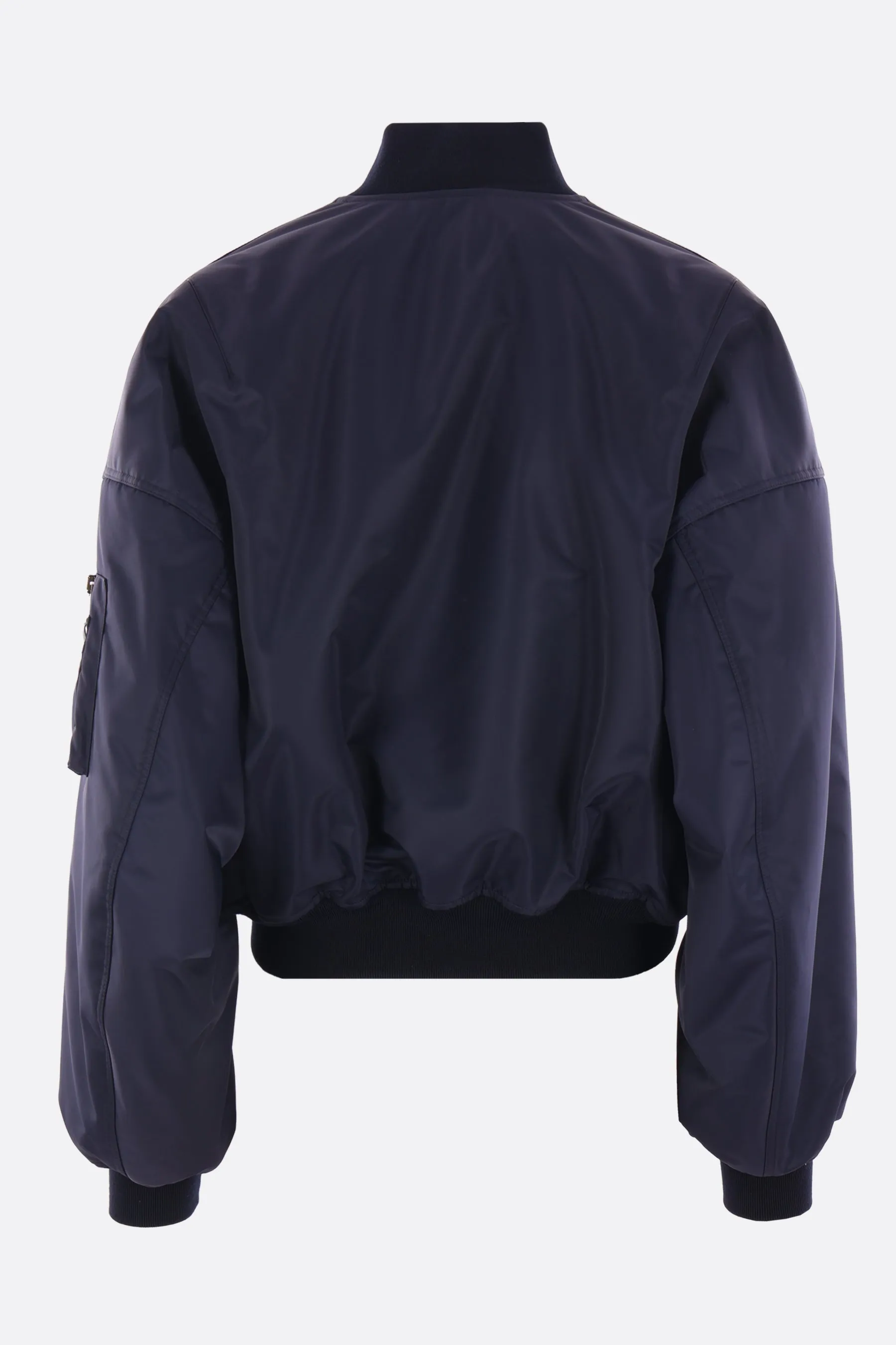 Round padded bomber jacket in nylon