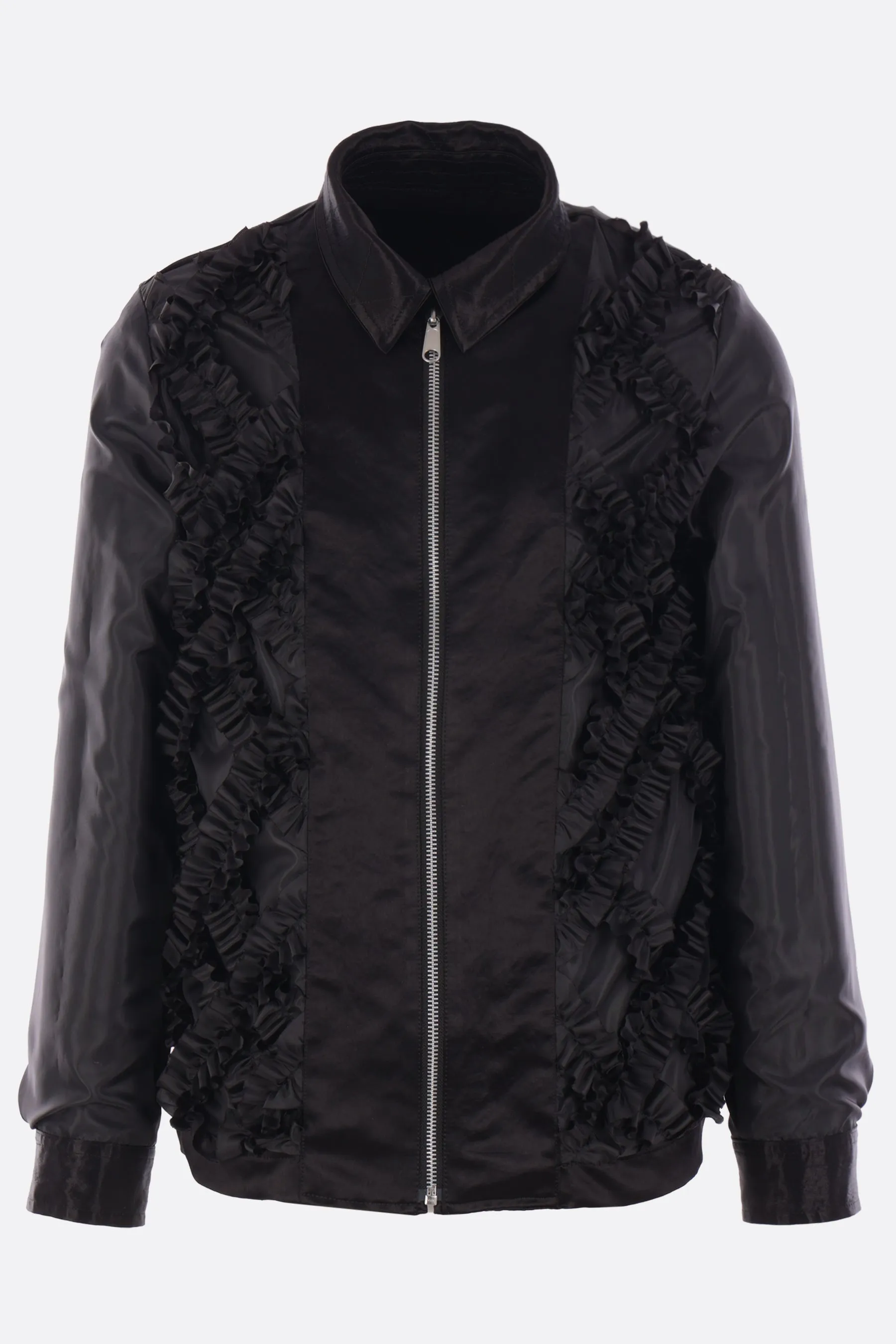 satin and twill jacket
