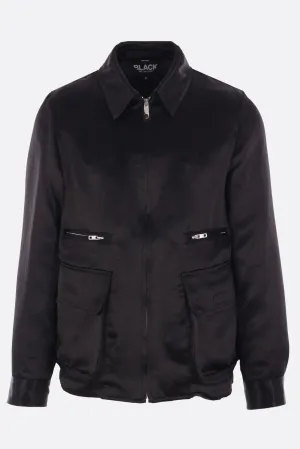 satin and twill jacket