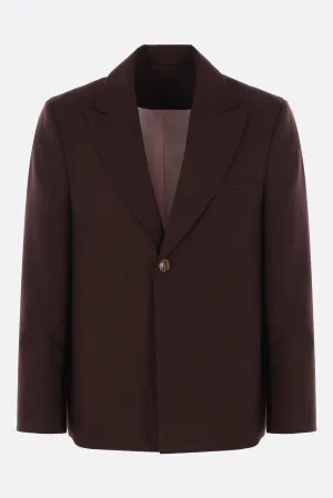 Seydou single-breasted jacket in wool blend