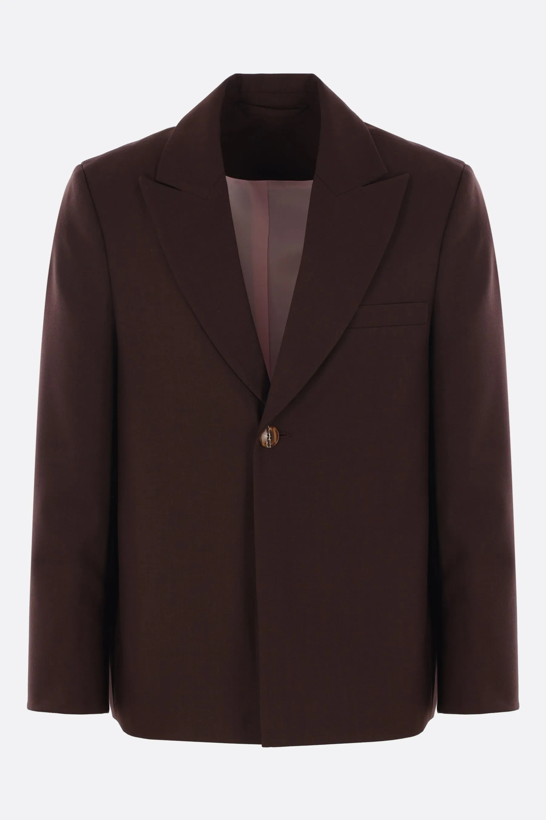 Seydou single-breasted jacket in wool blend