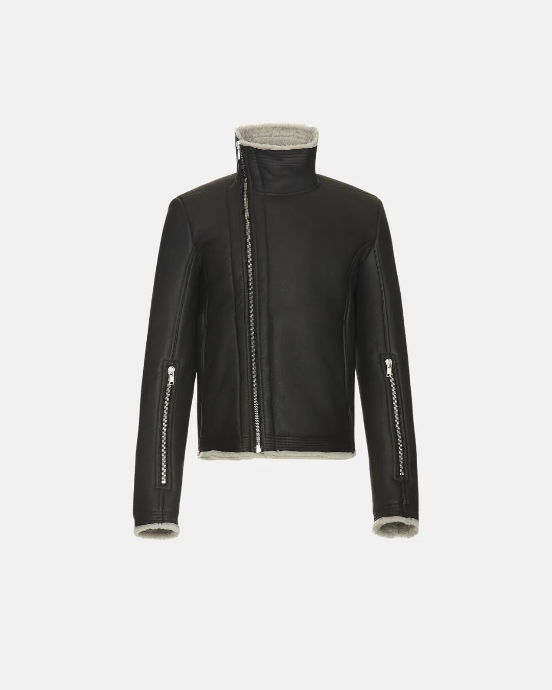 Shearling Real Fur Jacket Black Pearl
