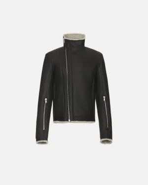 Shearling Real Fur Jacket Black Pearl
