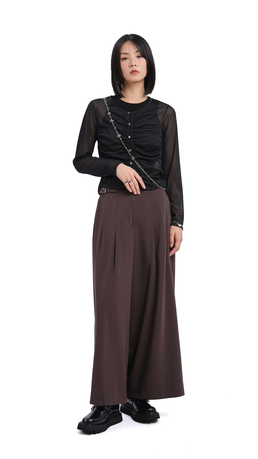 Sheer Gathered Jacket