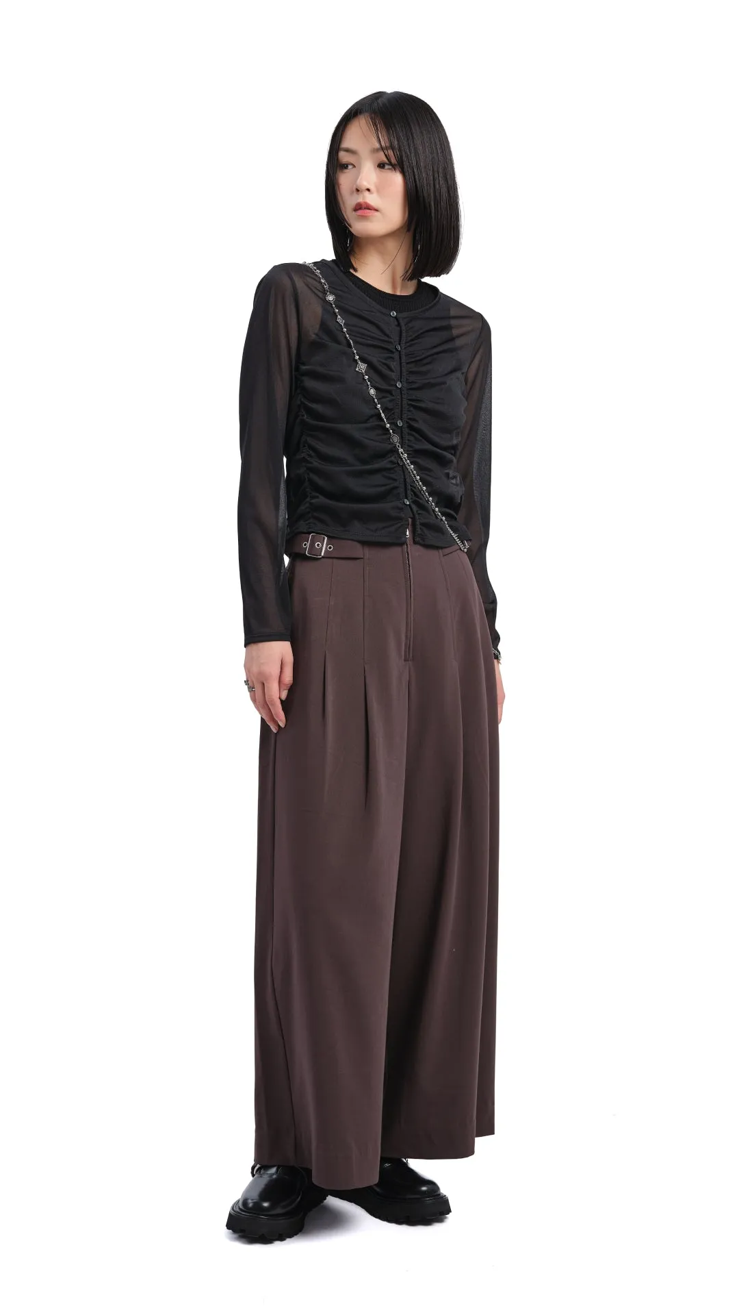 Sheer Gathered Jacket