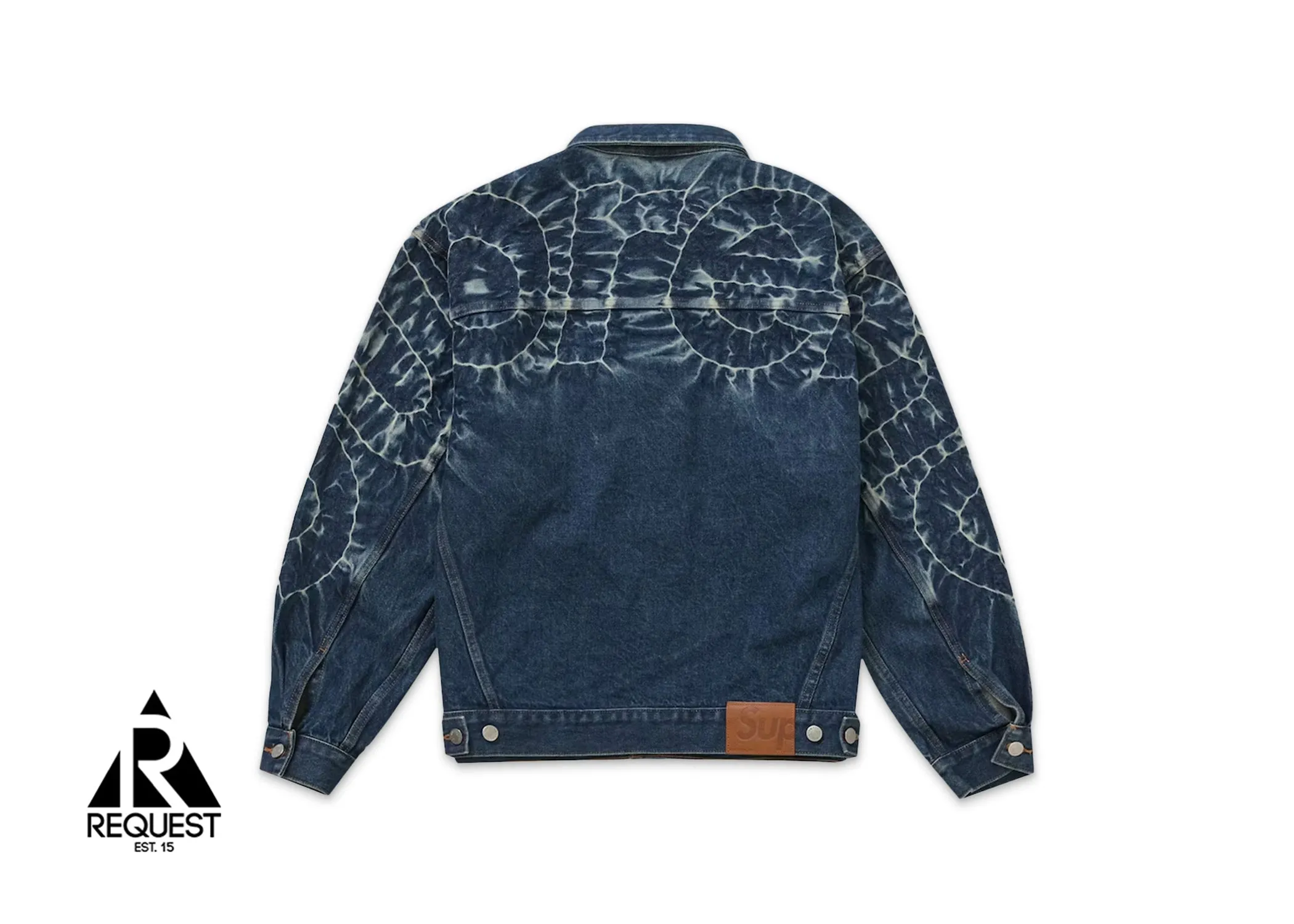 Shibori Denim Trucker Jacket Rigid Indigo