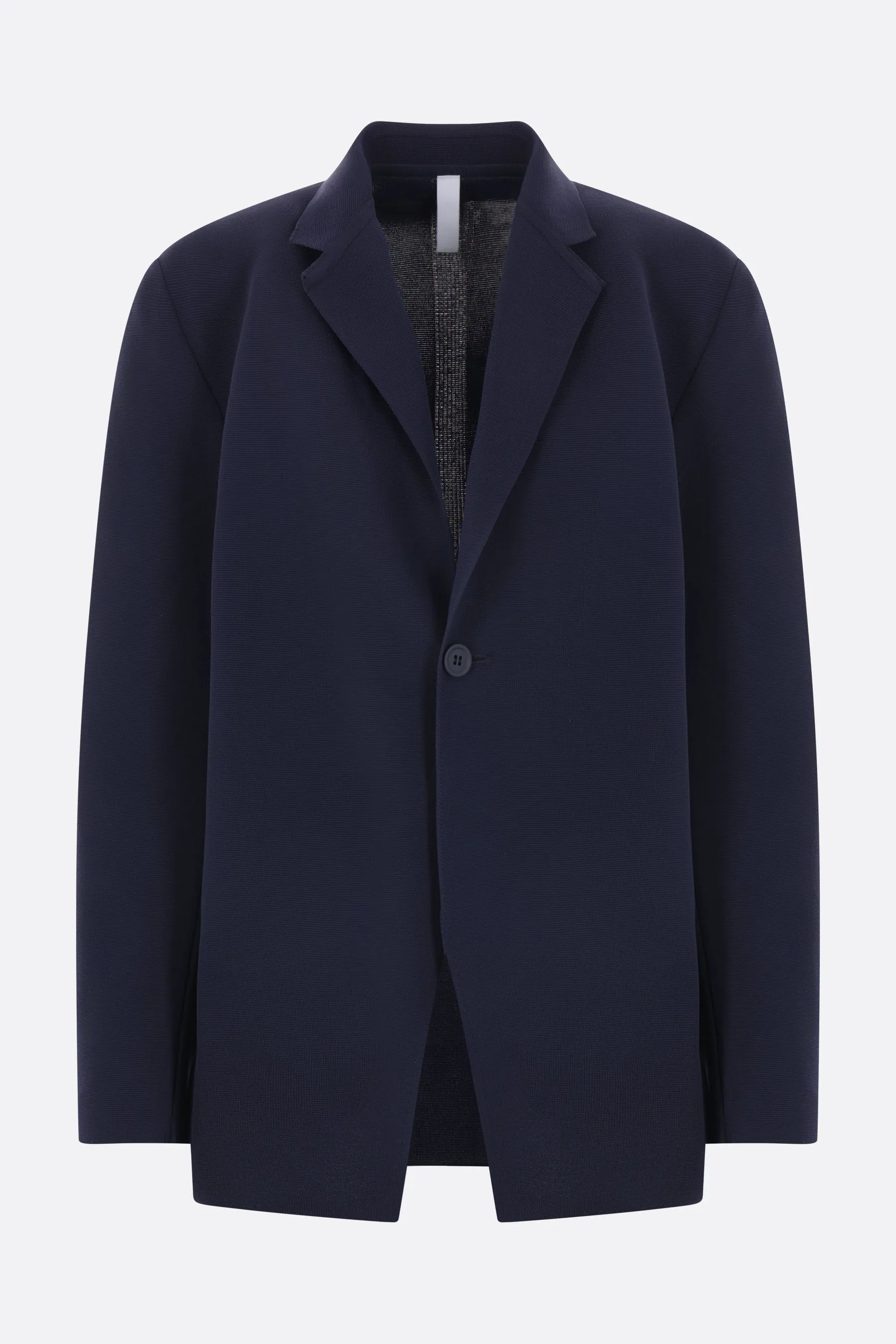single-breasted jacket in Milan knit