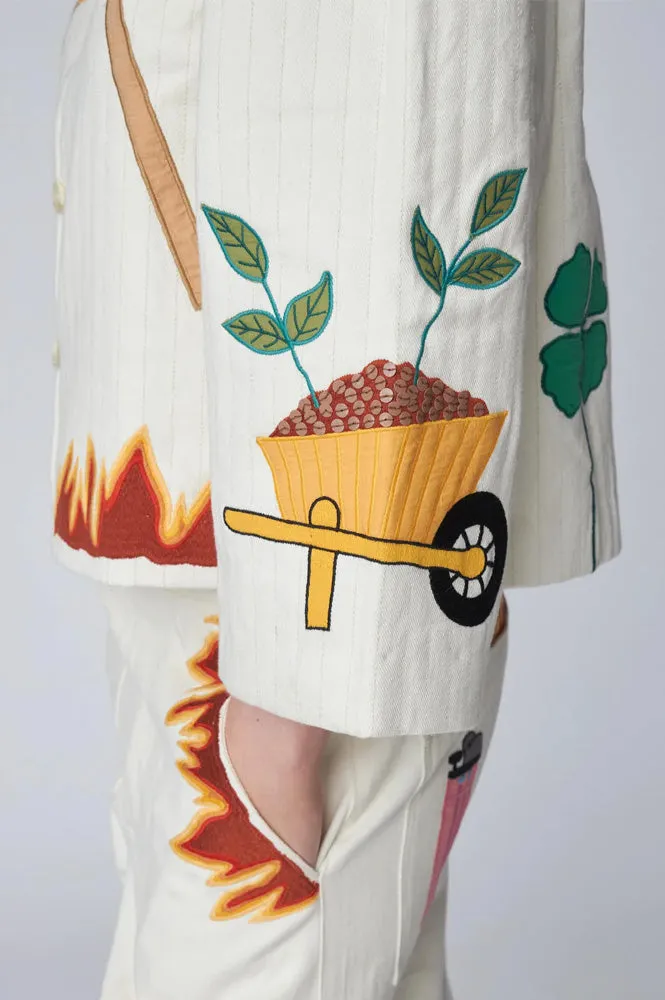 Stella Nova Elements Patchwork Cream Jacket