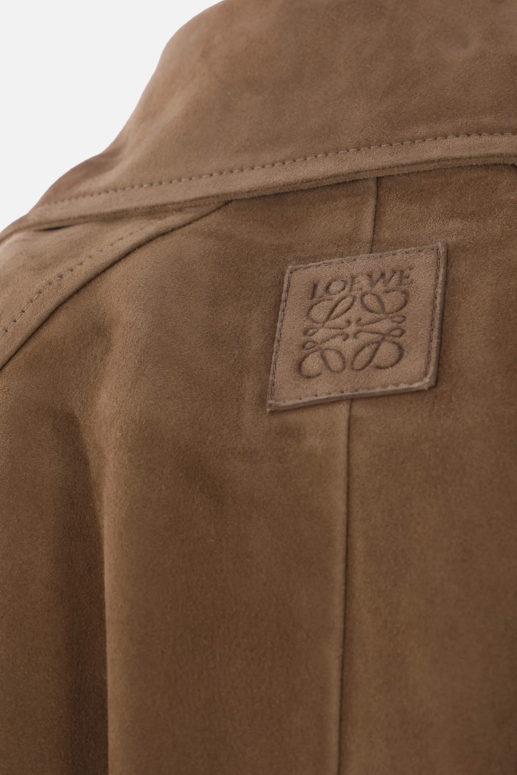 suede balloon bomber jacket
